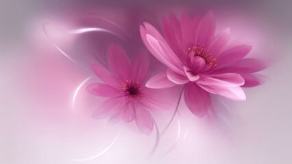 Obraz premium pink flowers