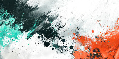 A splash of paint with a splash of red and green