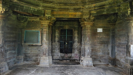 Main mandapa of Mandaleshwar Mahadev Temple, Arthuna Group of Temples, Banswara, Rajasthan, India.