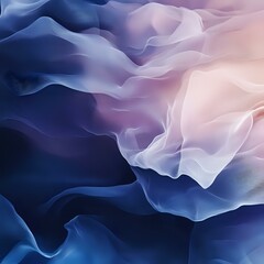 Fototapeta premium Soft flowing abstract shapes in pink and blue tones.