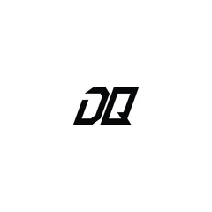 DQ monogram logo design letter text name symbol monochrome logotype alphabet character simple logo
