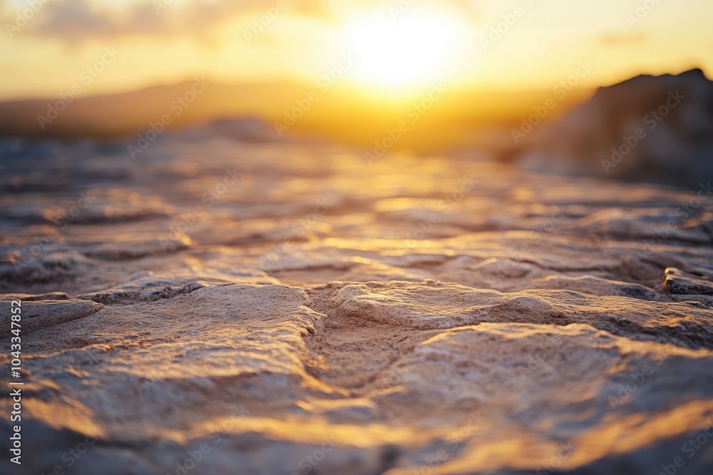 Poster give more do not repeat chatgpt said: chatgpt ground level angle view, natural sandstone surface wit