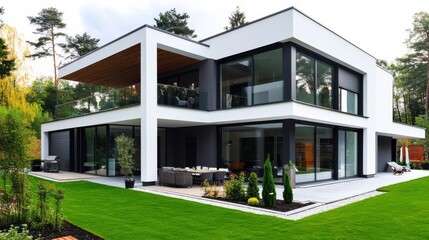 Modern Dream Home: Luxurious Contemporary House Exterior 