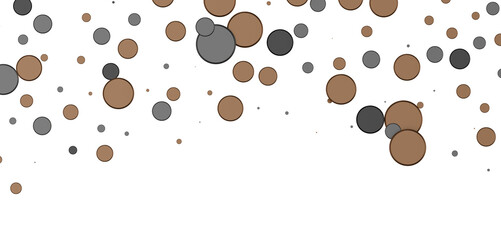 Obraz premium Multicolored paper confetti on transparent background. Realistic confetti flying. Colorful scattered items to holiday decorations.