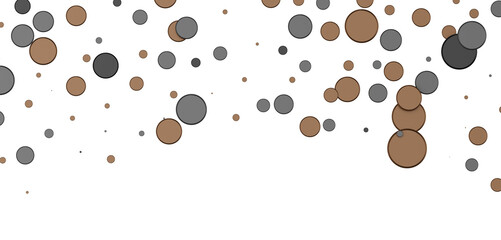 Obraz premium Colorful confetti on white background