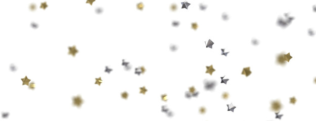 Starstruck Spectacle: 3D Illustration Transports You to a Gold Stars Shower