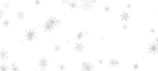 Frosty Snowfall: Mesmeric 3D Illustration Depicting Descending Holiday Snowflakes