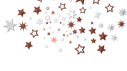 Drifting Christmas Stardust: Captivating 3D Illustration of Descending Stardust Particles for the Holidays