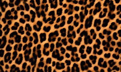Fototapeta premium leopard fur texture brown background fashionable background