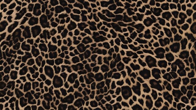leopard fur texture brown background fashionable background