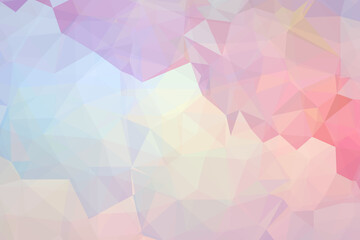 Abstract digital background with colorful polygons pattern, 3d illustration