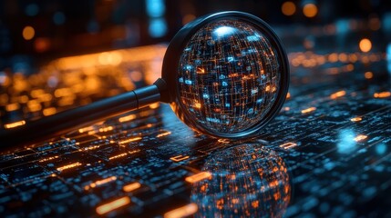 Exploring the intersection of technology and data visualization through a magnifying glass