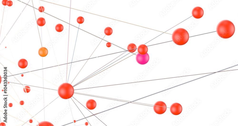 Poster Concept of AI technology, Motion of digital data flow.
