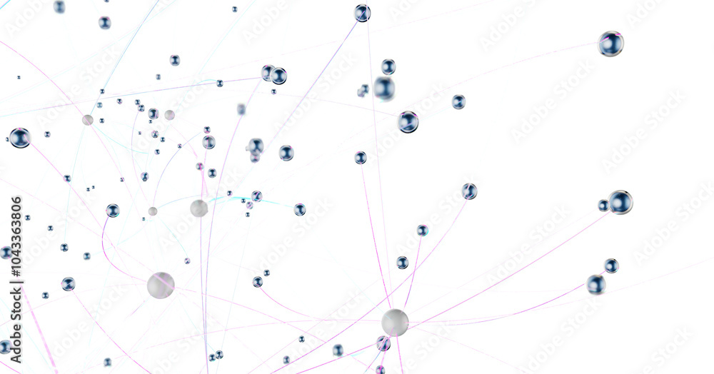 Poster Concept of AI technology, Motion of digital data flow.