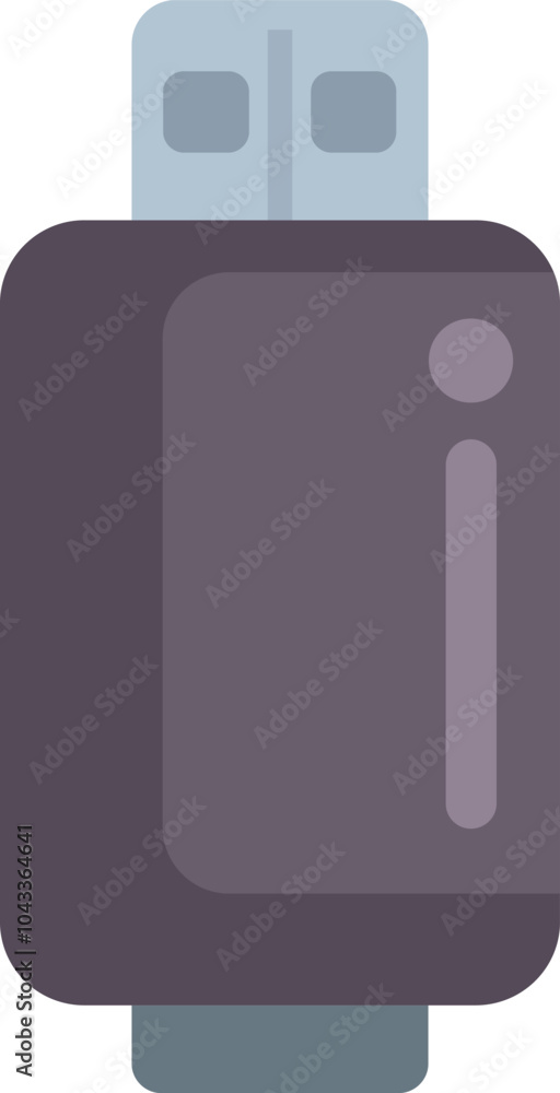 Poster this minimal flash drive icon represents a device for storing digital data, symbolizing portable mem