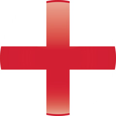 Obraz premium Sphere shaped national flag of the European country of ENGLAND