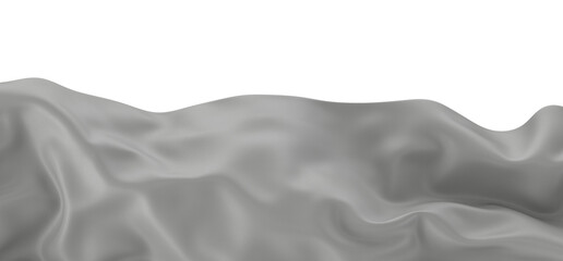 Naklejka premium A smooth, white, abstract texture with a flowing, elegant design. The image is minimal and can be used for various backgrounds and design purposes.