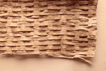 Environmentally friendly honeycomb paper, hexagonal shape, strong elastic brown recycled cardboard...