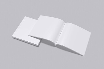 Square Book Mockup