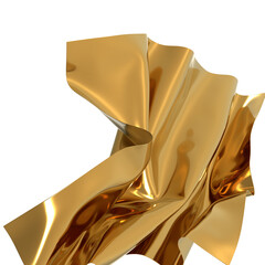 Golden waves of luxury shimmering and smooth