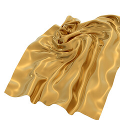 Golden waves of luxury shimmering and smooth