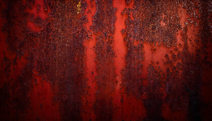 Grunge old red paint texture background