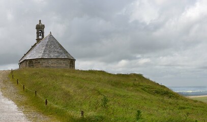La chapelle Saint-Michel de Brasparts en 2024 dans les monts d'Arrée en Bretagne Cornouaille Finistère France