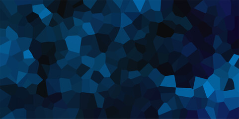 Fototapeta premium Beautifull blue and crystallized black background. abstract light colorful stone tile pattern. modern wallpaper, trendy simple minimal geometric pastel background vector abstract mosaic backdrop.