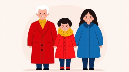 Elderly grandparents embracing grandchildren, generations connected through love, family connection, multi-generational love