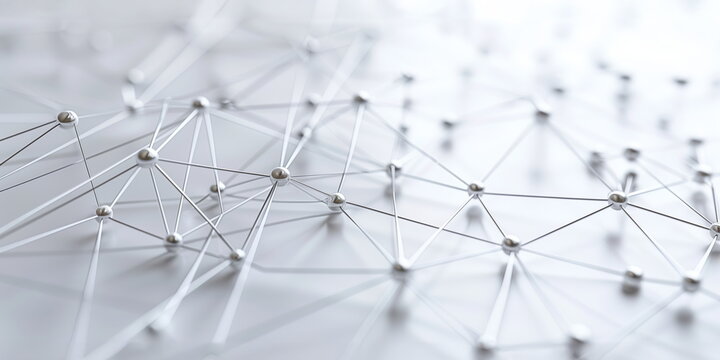 Networking, linking, connectinons, neuron network. meshwork of nodes. Linking entities.
