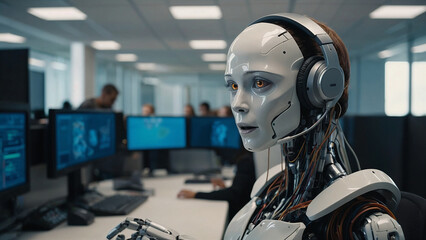 Ai robot taking over customer service jobs