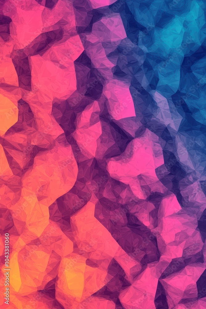 Poster a vibrant abstract background featuring a dynamic blend of vivid colors, creating a captivating visu