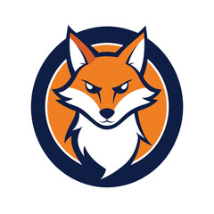 Obraz premium Adventurer fox mascot logo vector illustration.