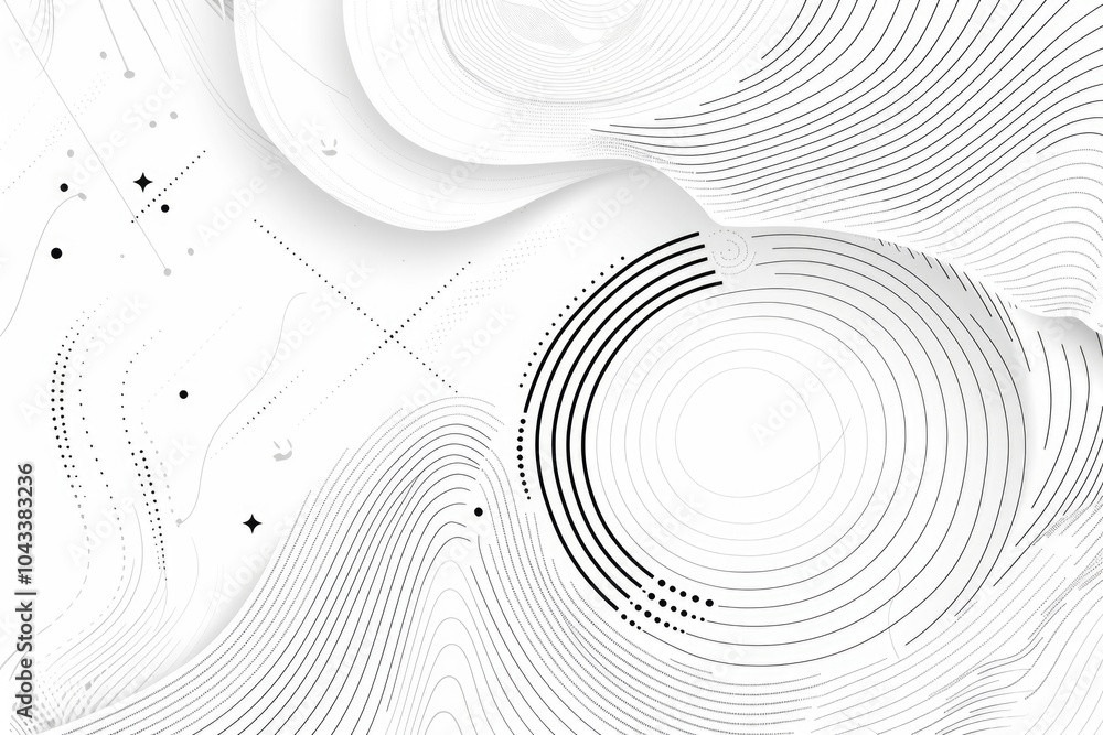 Poster a simple yet striking design featuring circular shapes on a monochromatic background, perfect for us