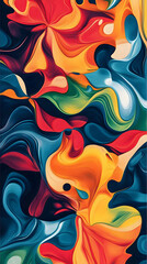 Obraz premium Colorful abstract vector background with circles, perfect for design or wallpaper