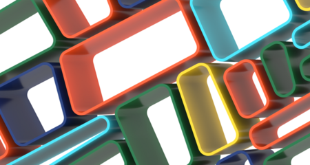 Abstract crystal background with refracting light and highlights in purple and yellow colors