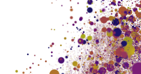 Multicolor confetti abstract background with a lot of falling pieces, isolated on a white background.