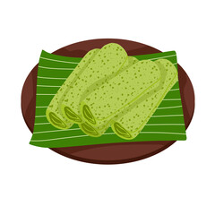 Dadar Gulung Indonesian Dessert 