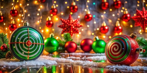 Exciting Christmas Shooting Games with Festive Decorations and Colorful Targets