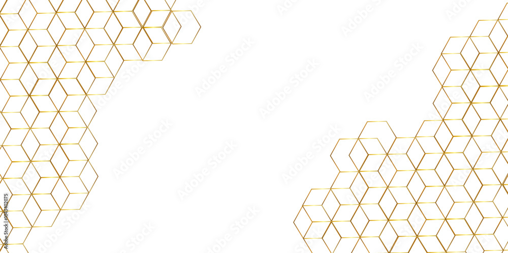 Poster abstract golden linear graphic ornament. arabian stylish seamless pattern on white background. creat