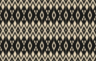 Geometric ethnic oriental ikat seamless pattern  color oriental. Aztec ornament print. Design for background ,curtain, carpet, wallpaper, clothing, wrapping, Batik, vector illustration.