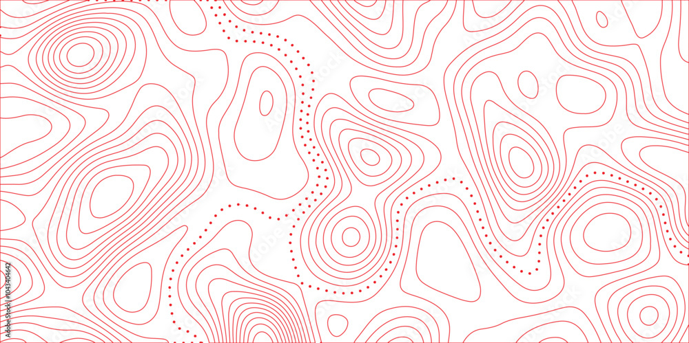 Poster Abstract white colorful gradient Topographic line map background. Contour elevation topographic and textured Background Modern design with White background with topographic wavy pate for decoration.	