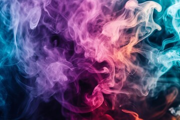 Fototapeta premium Abstract Colorful Smoke Swirls