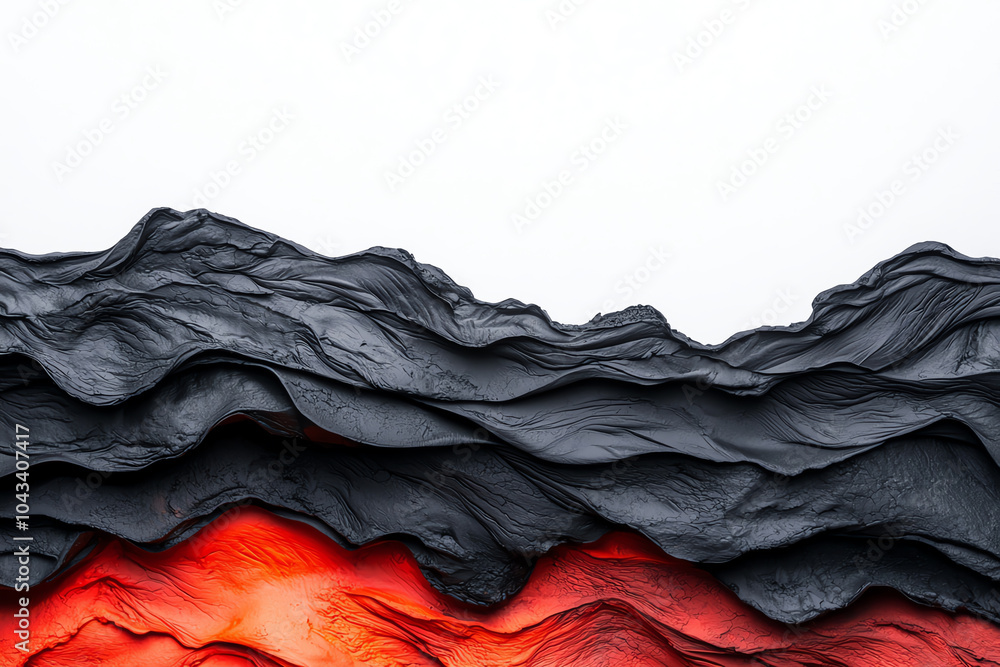 Poster exploring the dynamic contrast of textured layers in nature's palette a study of earthy tones and ab