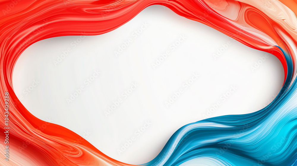Poster vibrant waves of color a dynamic abstract design for creative projects