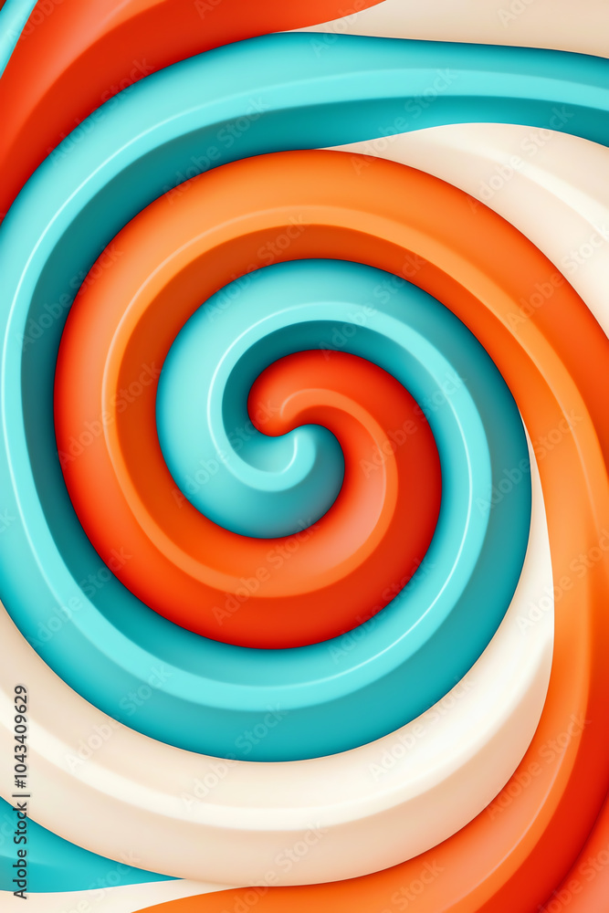 Poster colorful swirls of abstract art capturing dynamic movement and vivid design