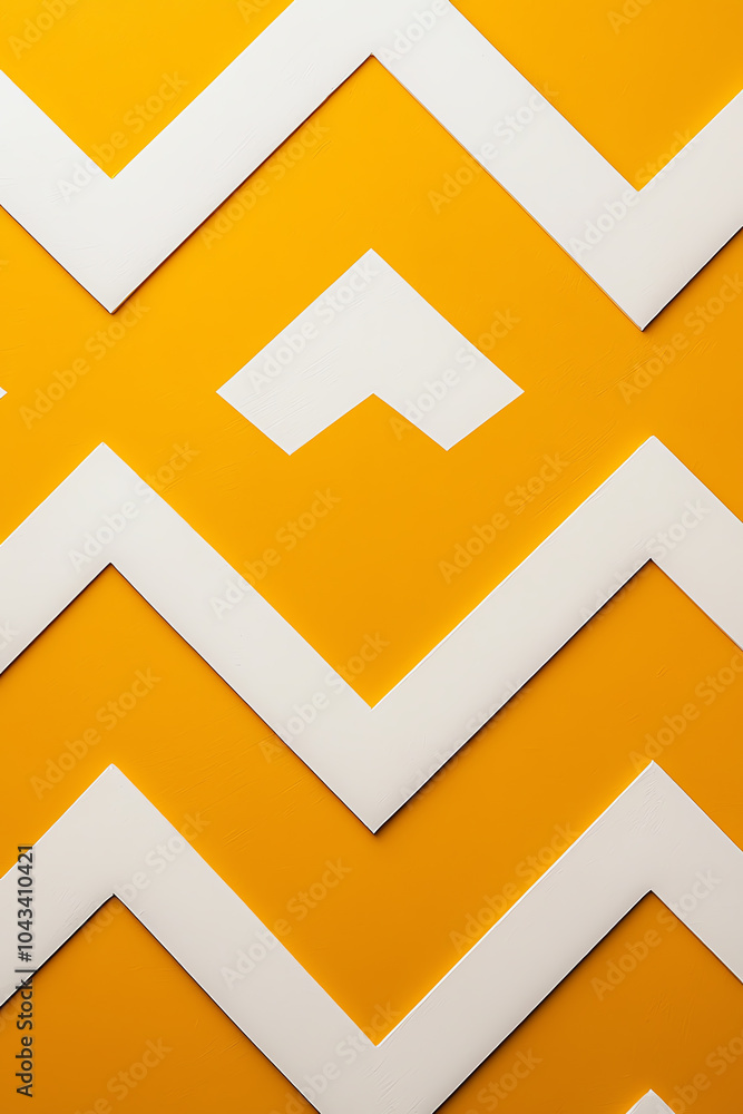 Poster vibrant yellow geometric patterns exploring modern design elements in abstract art