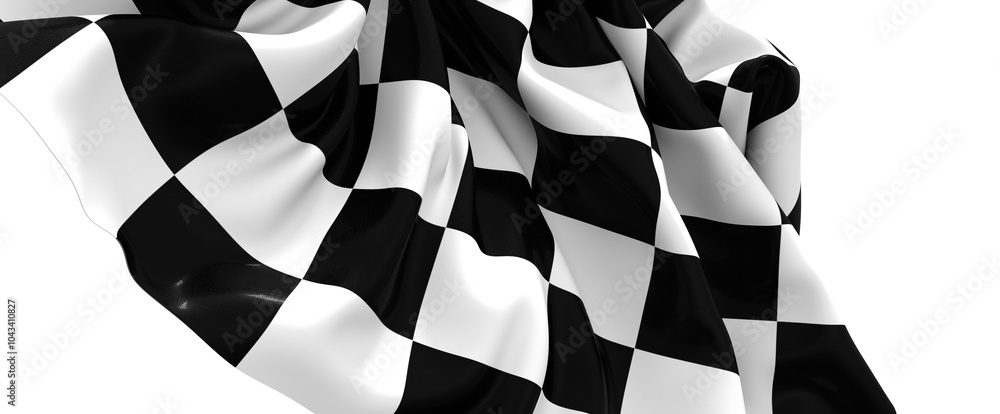 Poster background of checkered flag pattern