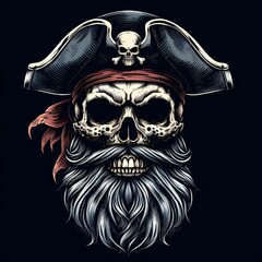 Fototapeta premium Pirate Captin's Skull