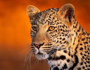 Portrait of an African Leopard